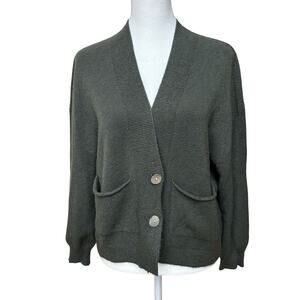 Alexandre Laurent Green Cardigan Sweater - Size M - Made in Italy